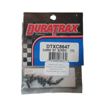 PARAFUSOS PHILIPS DURATRAX 3X8MM S/T SCREW 10 UNIDADES DTXC 8647